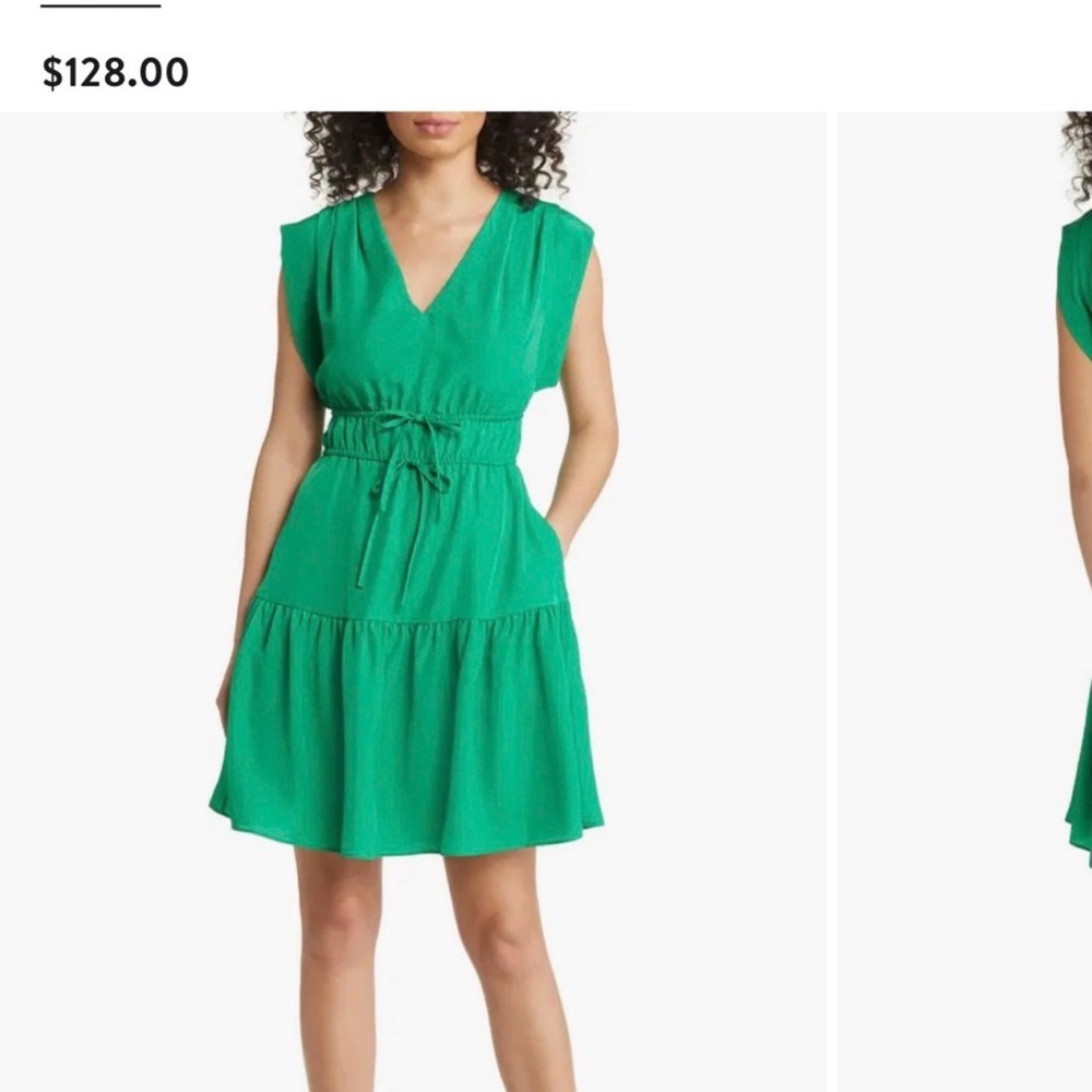 Eliza J Vibrant Green Mini Dress